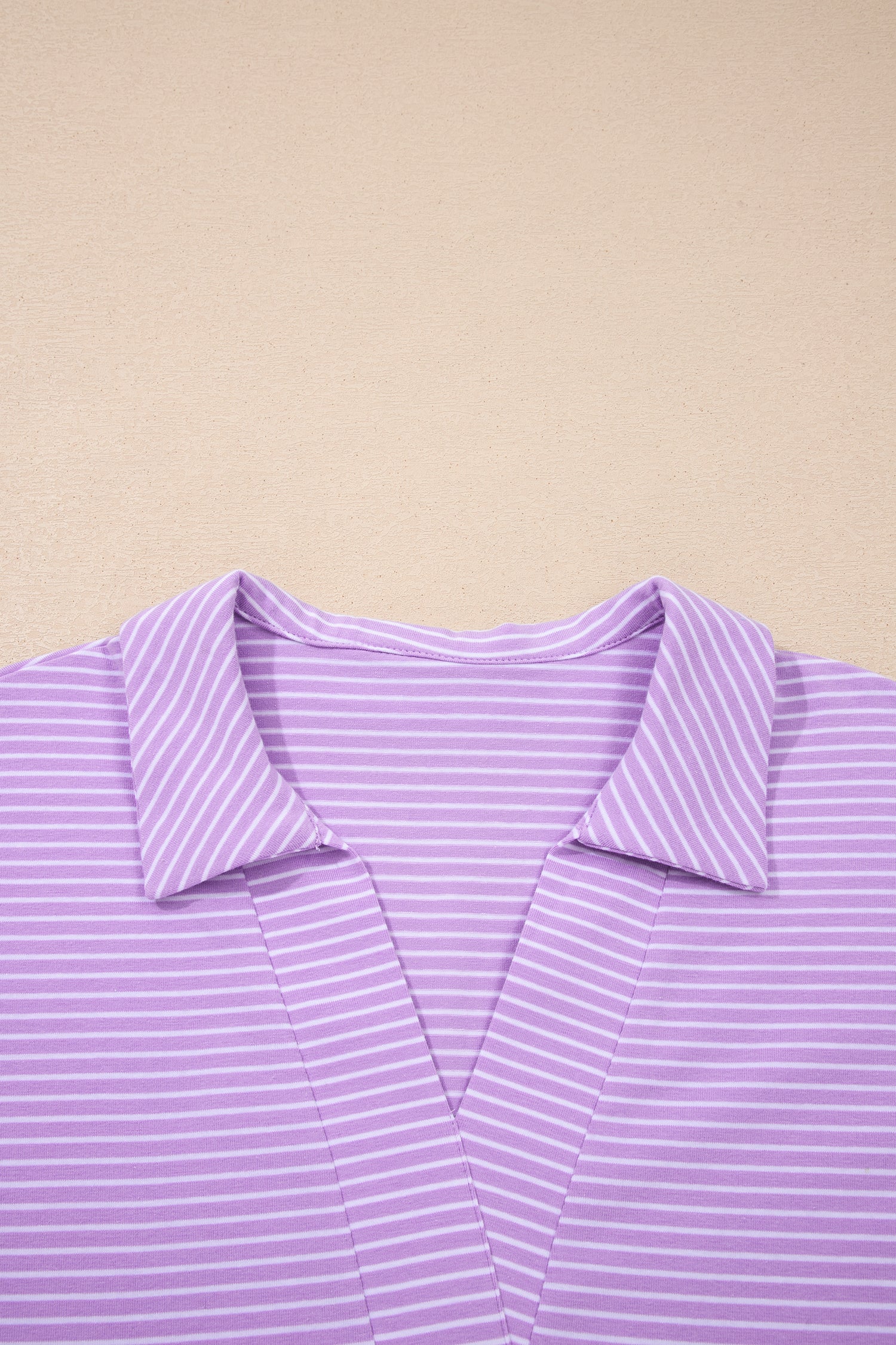 Pink Stripe Dolman Sleeve Polo Shirt and Drawstring Shorts Set - Snoopy's Closet