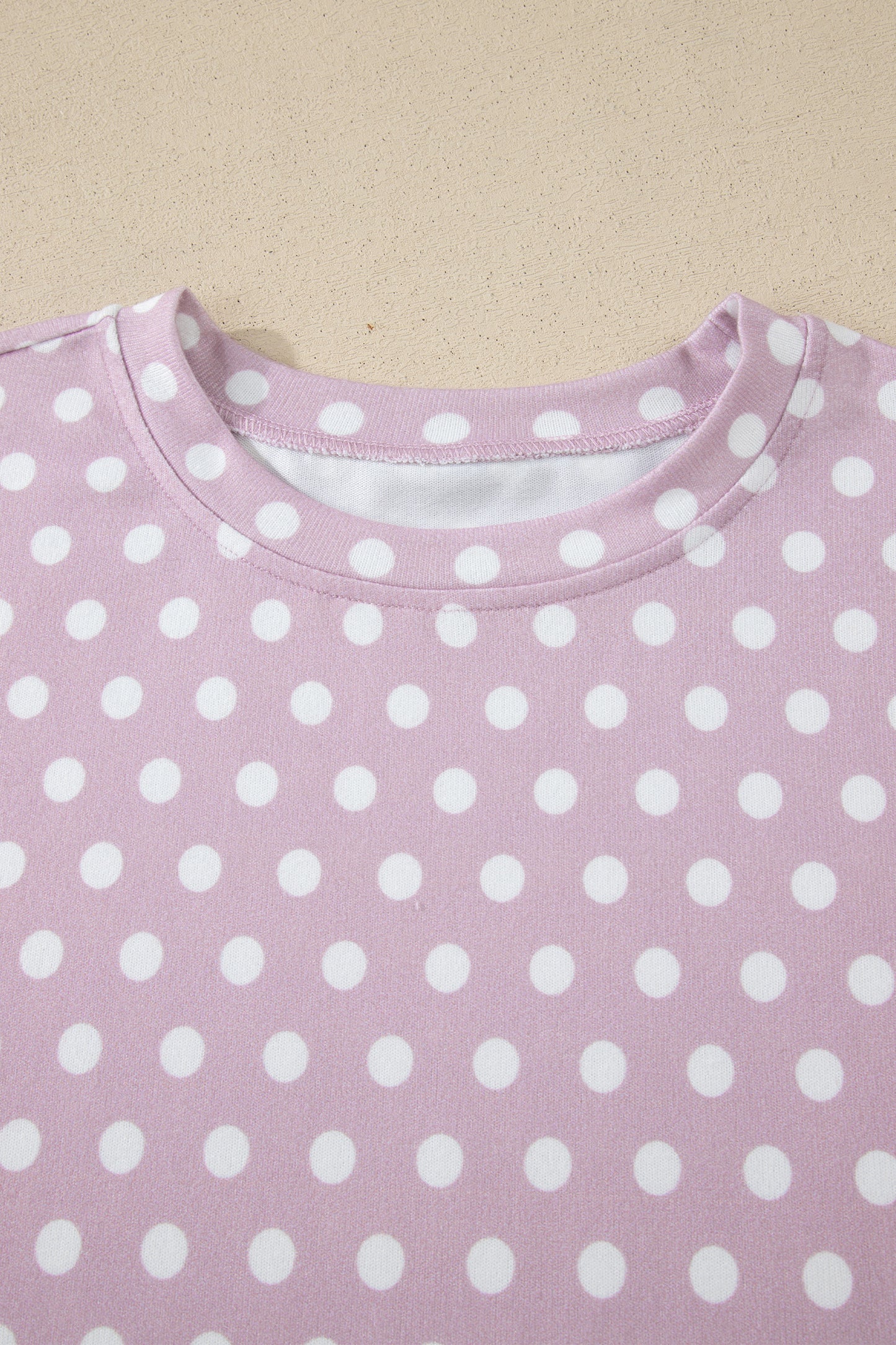 Purple Polka Dot Print Short Set - Snoopy's Closet