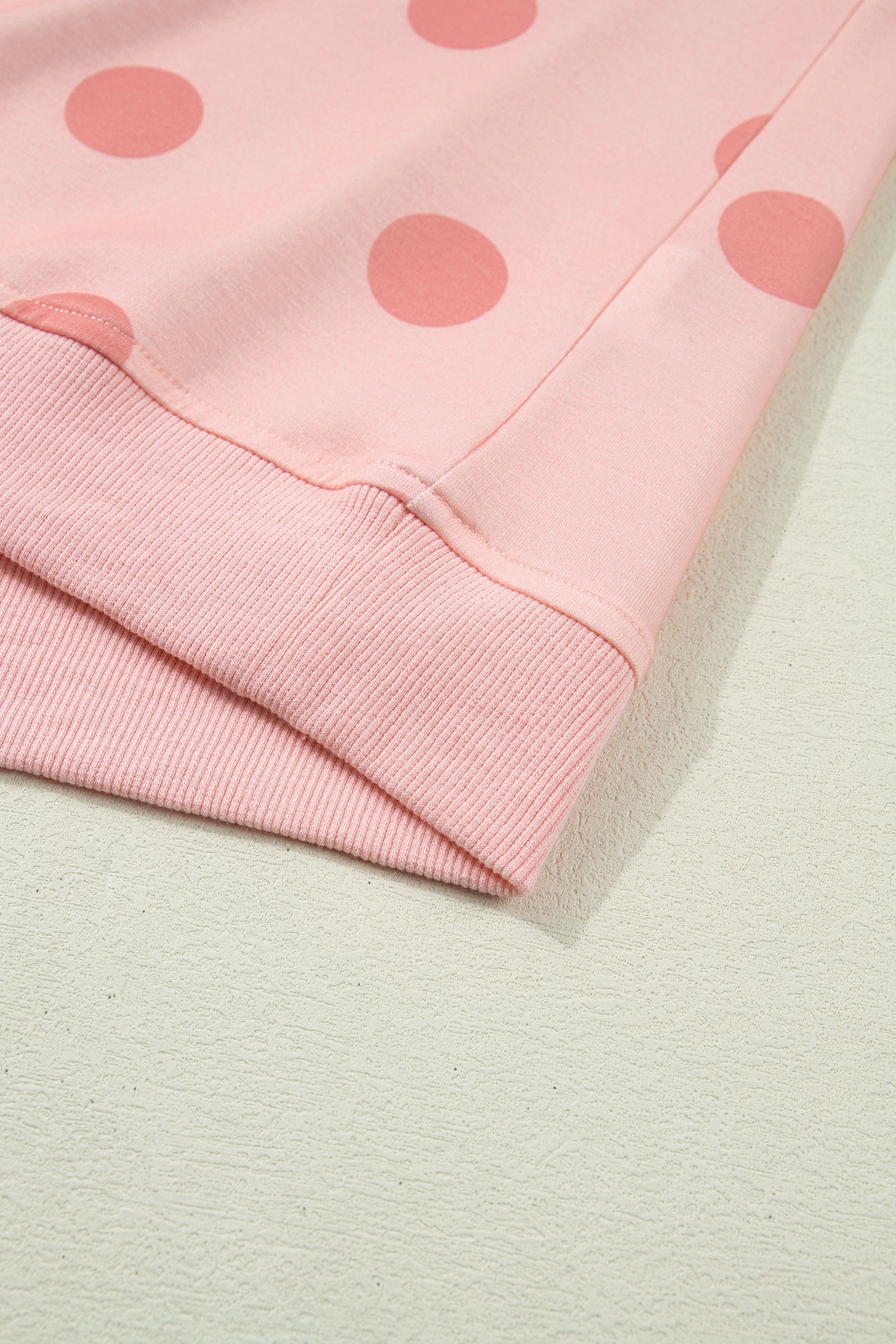 Pink Ribbed Trim Polka Dot Print Tank Split Mini Skort 2pcs Set - Snoopy's Closet