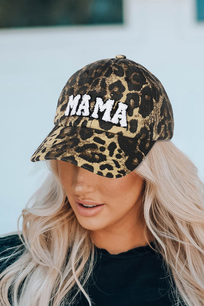Leopard MAMA Embroidered Leopard Baseball Cap - Snoopy's Closet