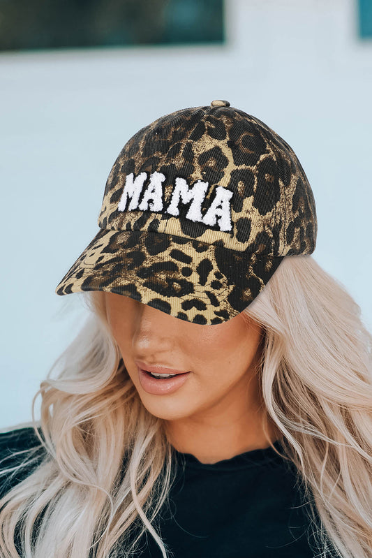 Leopard MAMA Embroidered Leopard Baseball Cap - Snoopy's Closet