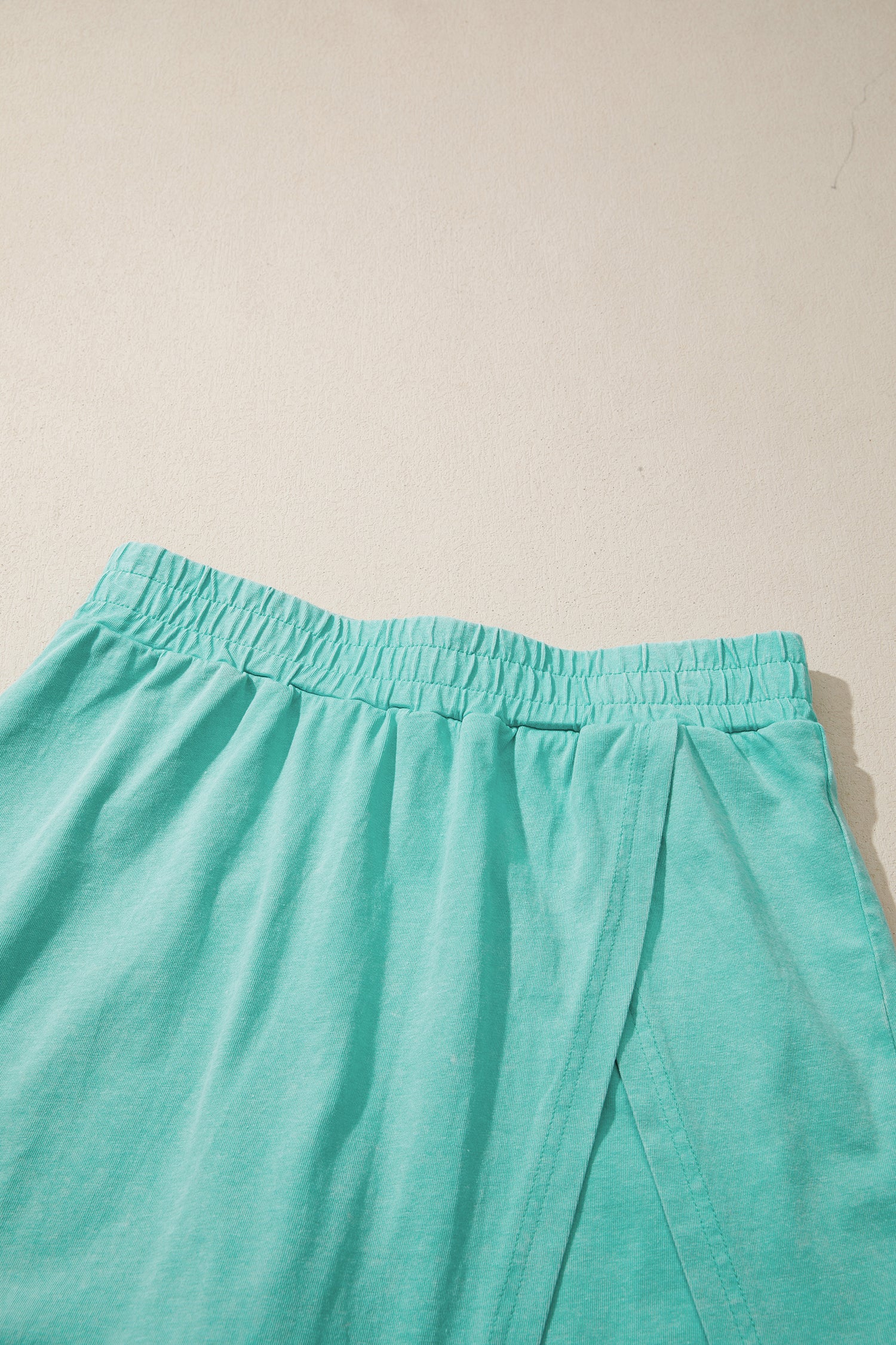 Mint Green Mineral Wash V Neck Tee Matching Skort Set - Snoopy's Closet