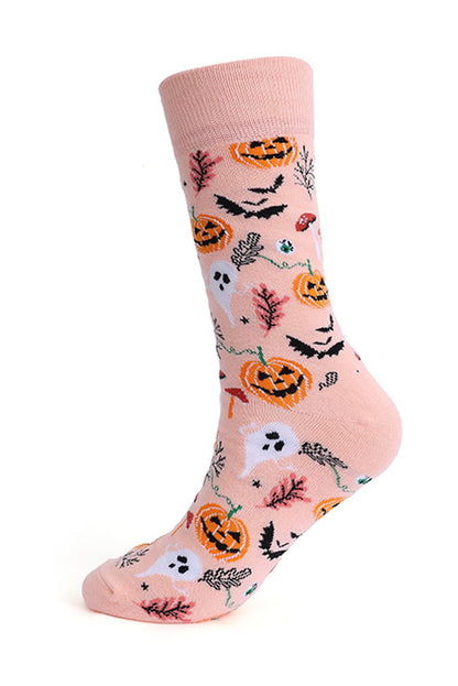 Delicacy Spooky Season Halloween Element Print Socks - Snoopy's Closet