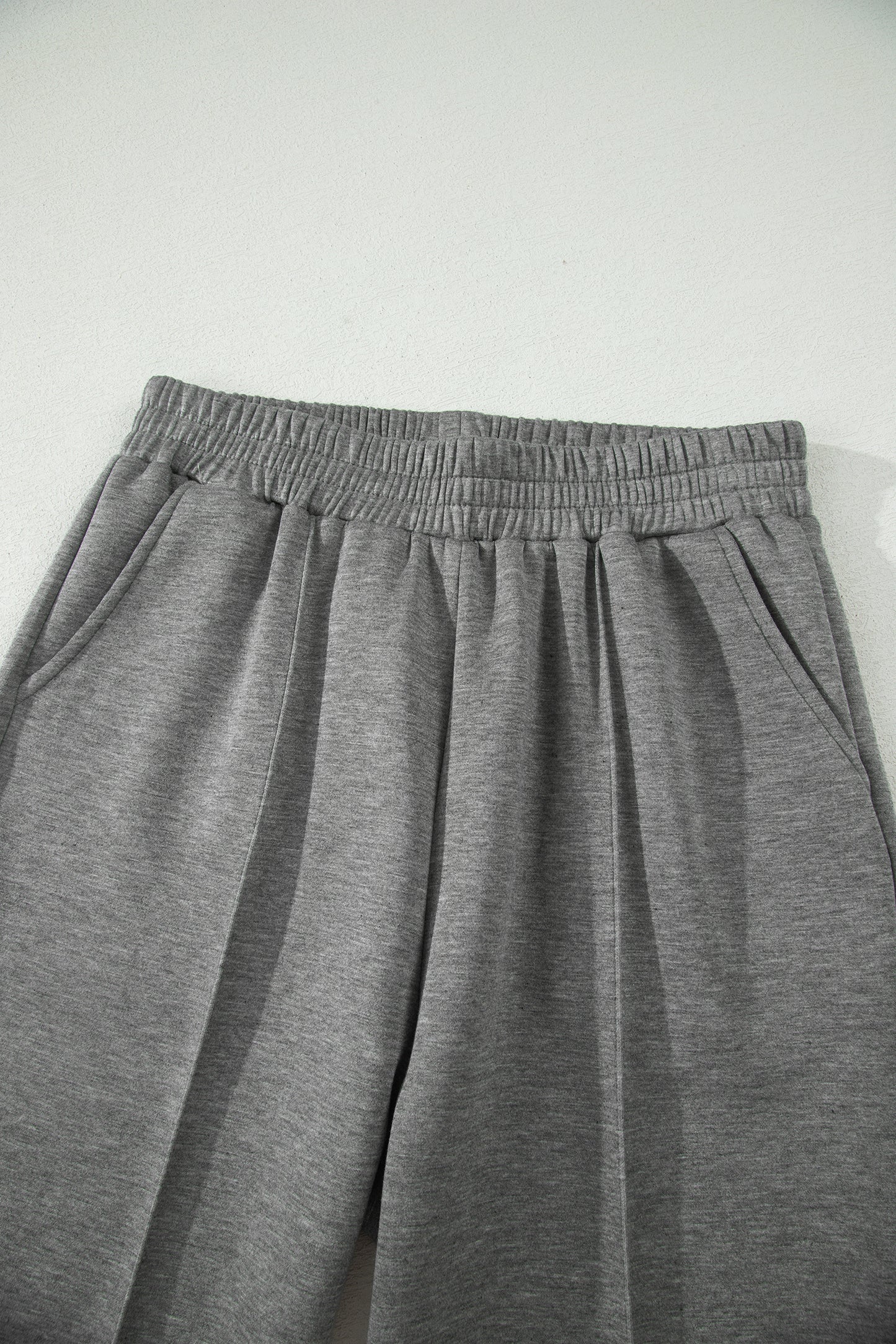 Gray Half Zip Polo Tee Casual Pant Set - Snoopy's Closet