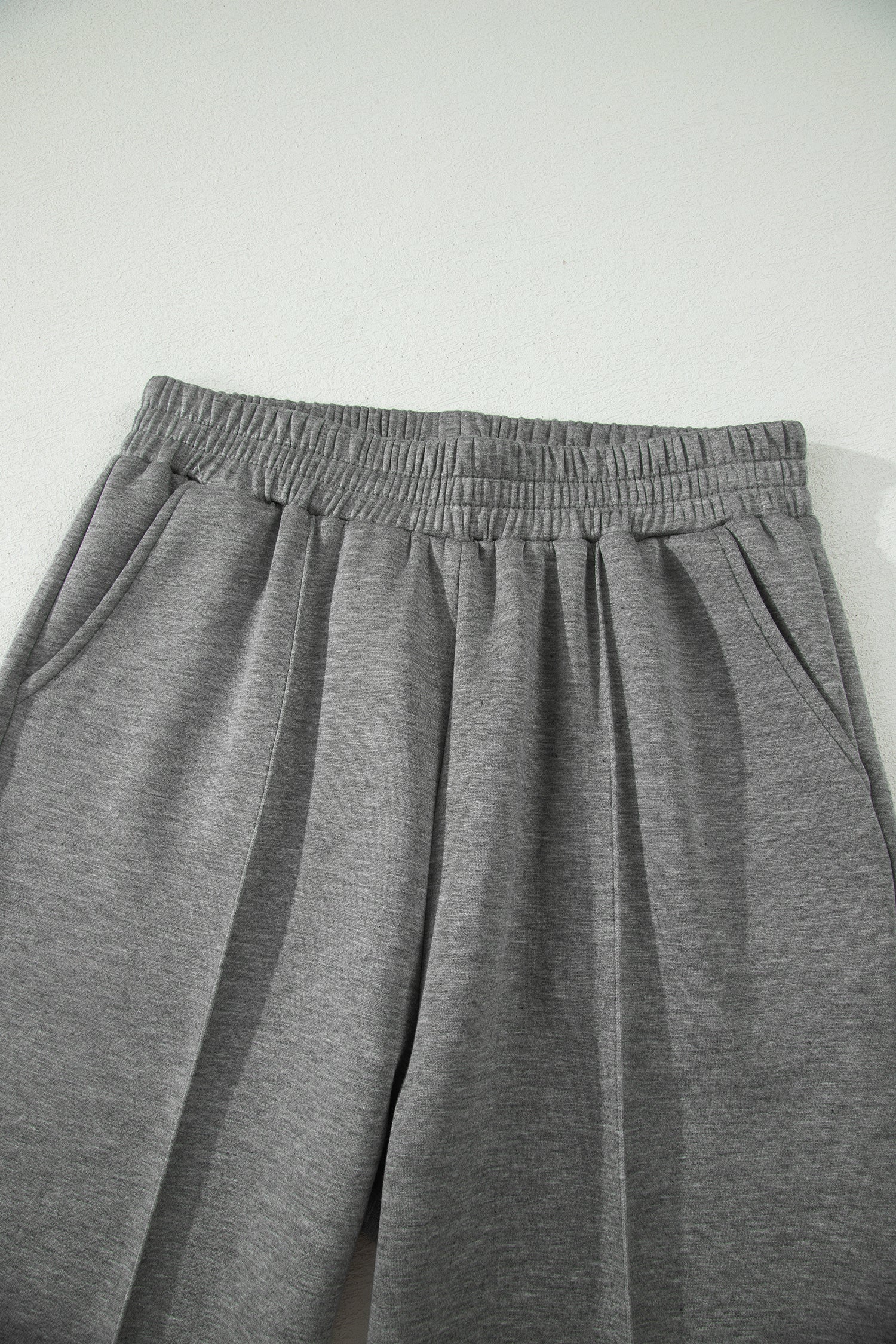 Gray Half Zip Polo Tee Casual Pant Set - Snoopy's Closet
