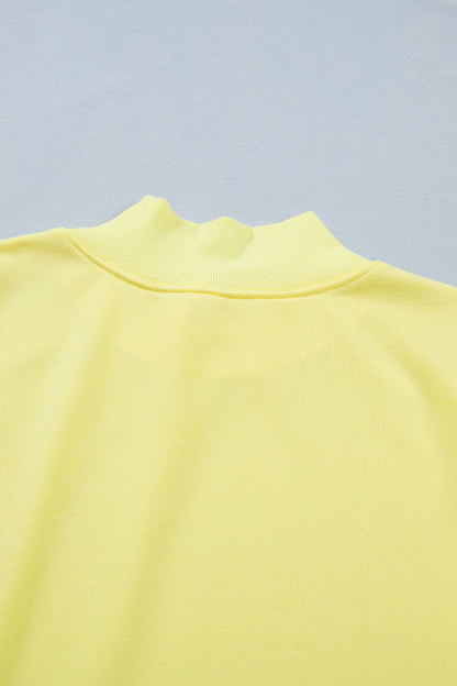 Mint Green Solid Color High Neck Cap Sleeve Loose Top - Snoopy's Closet