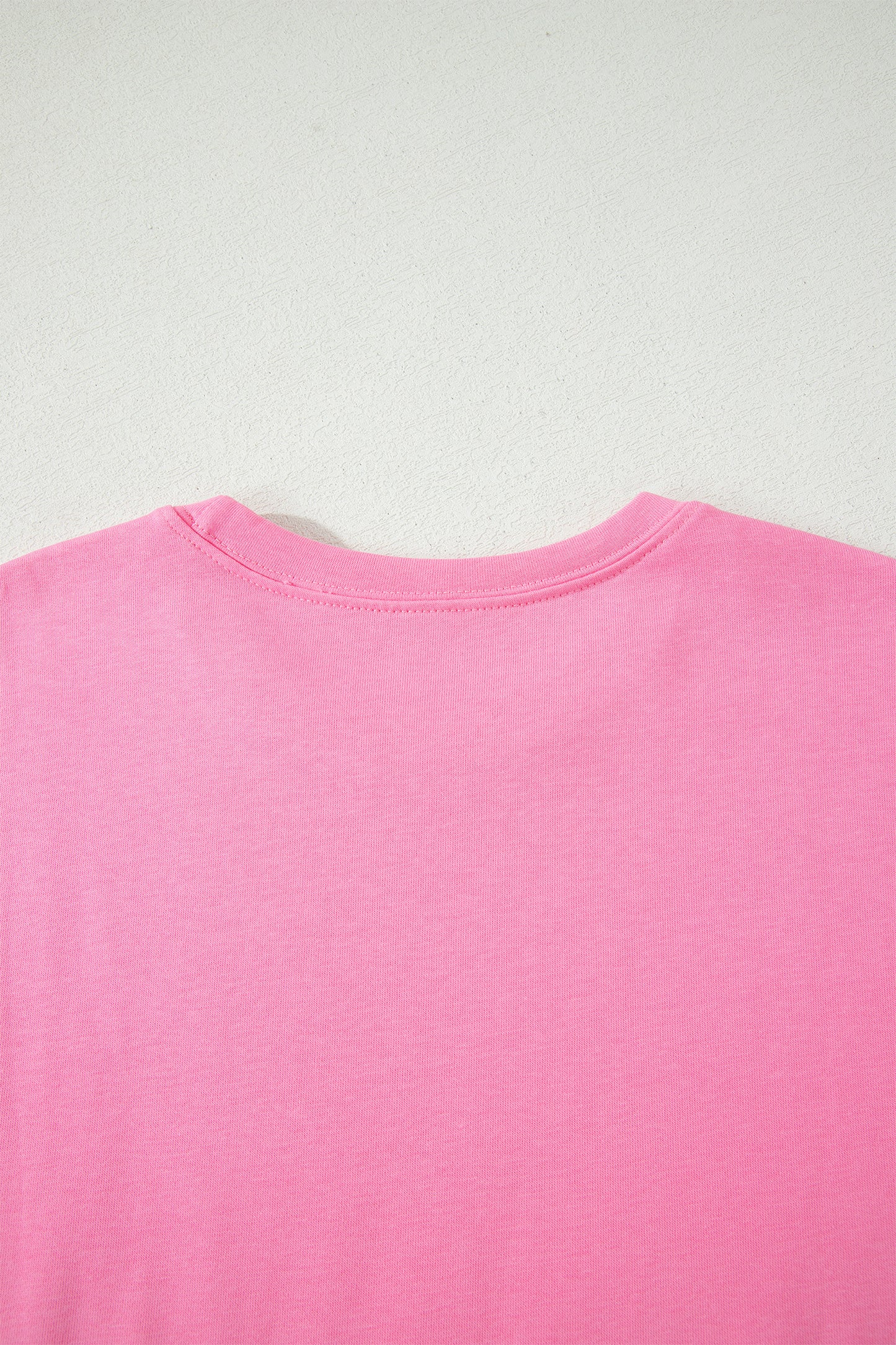 Sachet Pink Solid Cover Oversize Tee Pocketed Casual Pants 2pcs Outfit - Snoopy's Closet
