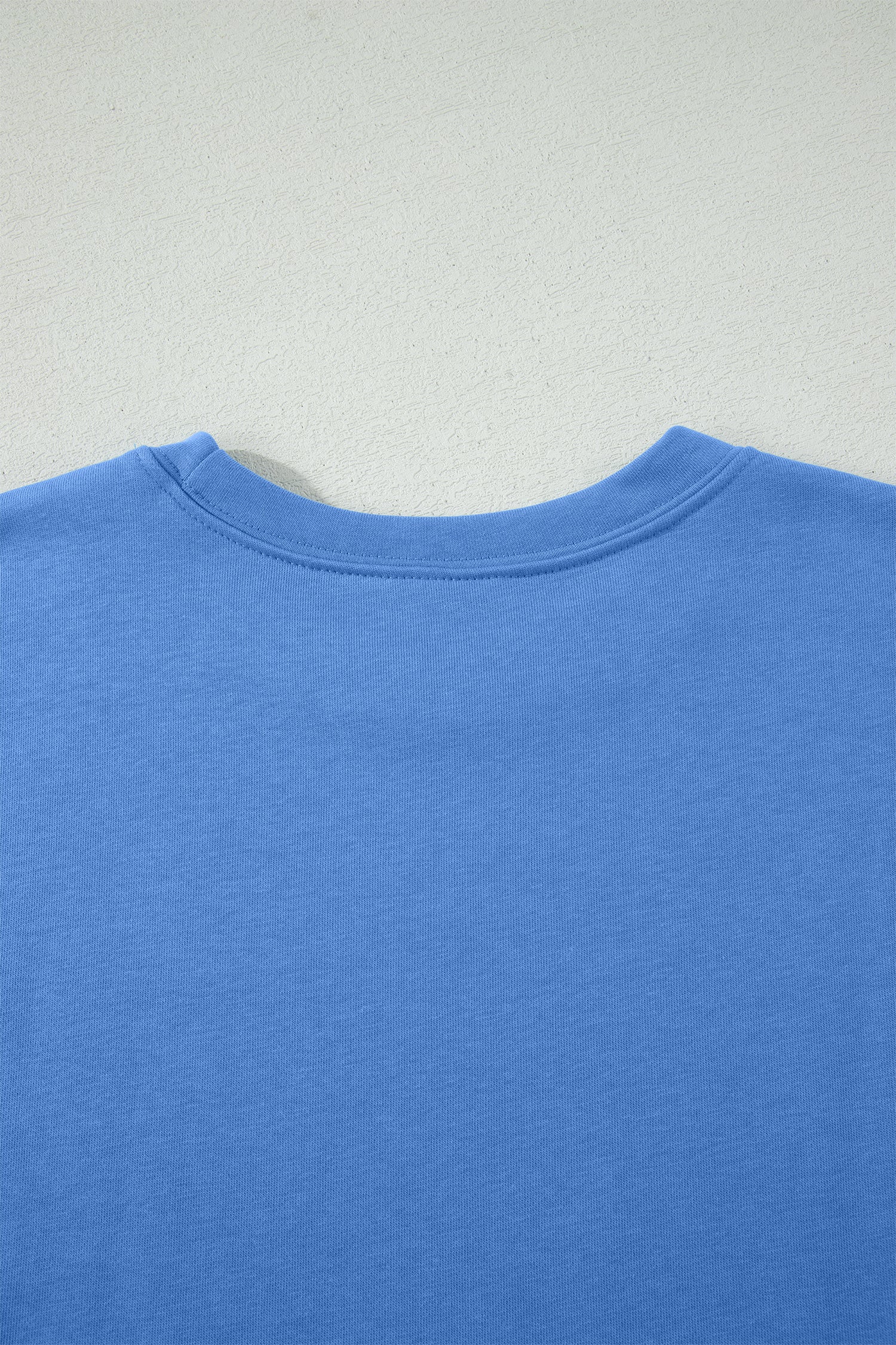 Sky Blue Solid Cover Oversize Tee Pocketed Casual Pants 2pcs Outfit - Snoopy's Closet