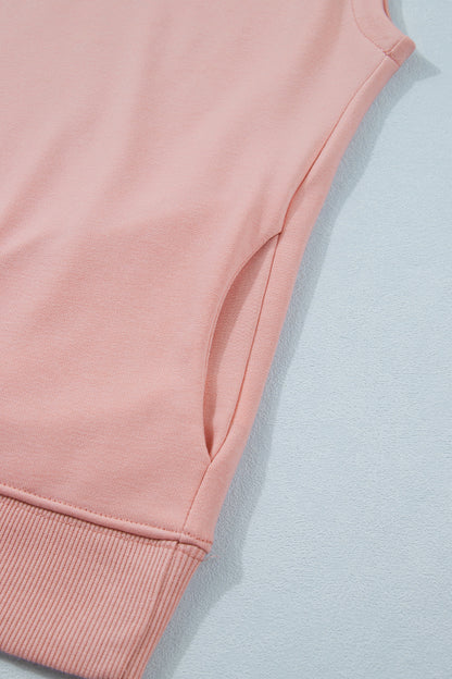 Mint Green Solid Color High Neck Cap Sleeve Loose Top - Snoopy's Closet