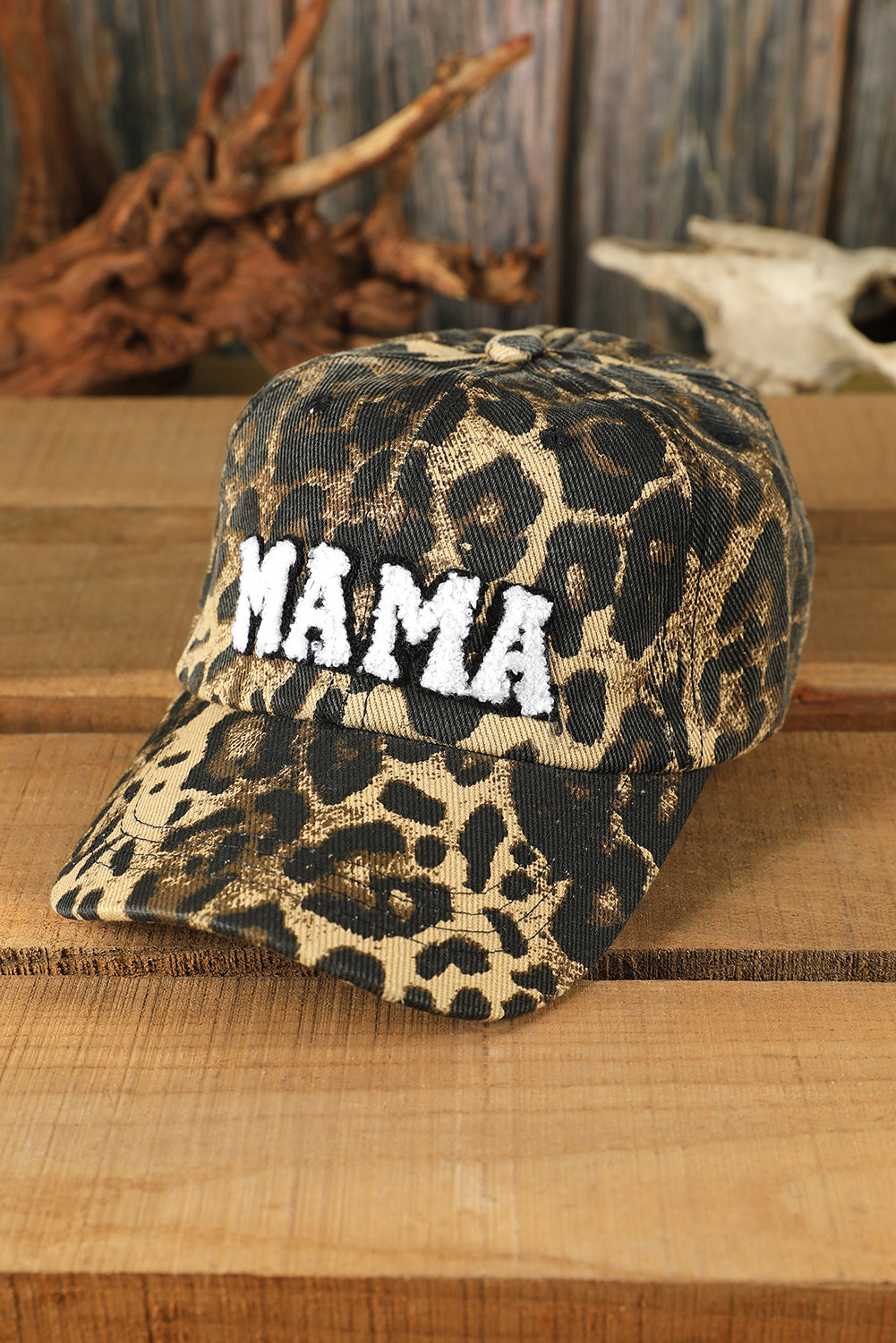 Leopard MAMA Embroidered Leopard Baseball Cap - Snoopy's Closet