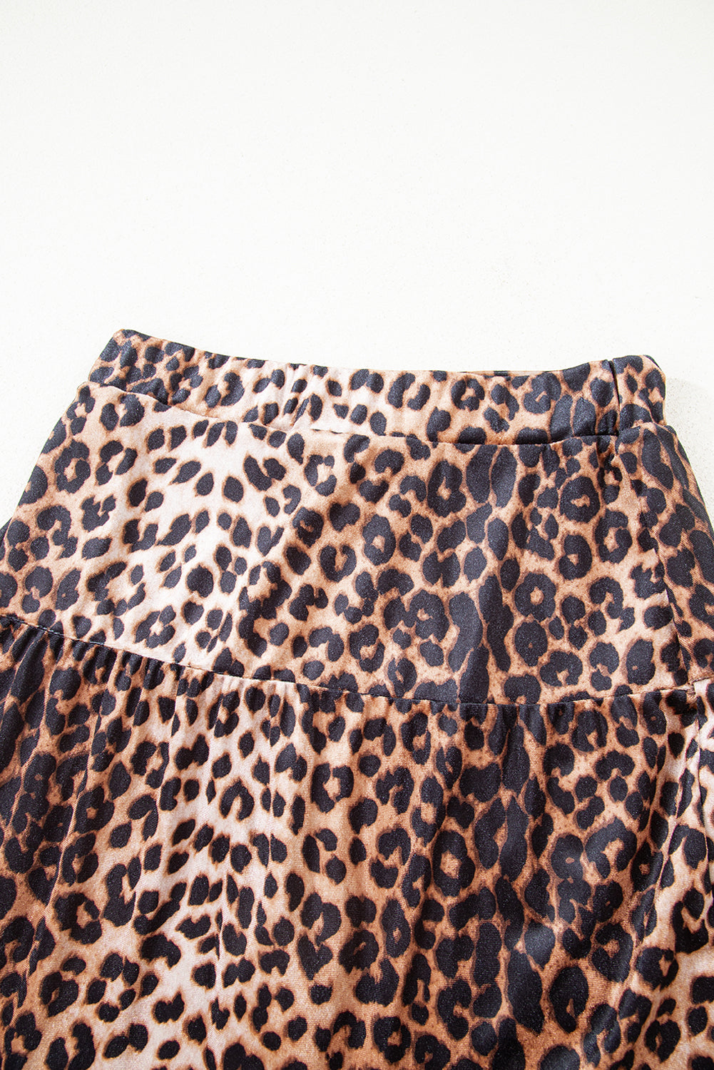 Brown Leopard Tiered Patchwork Hot Mini Skirt - Snoopy's Closet