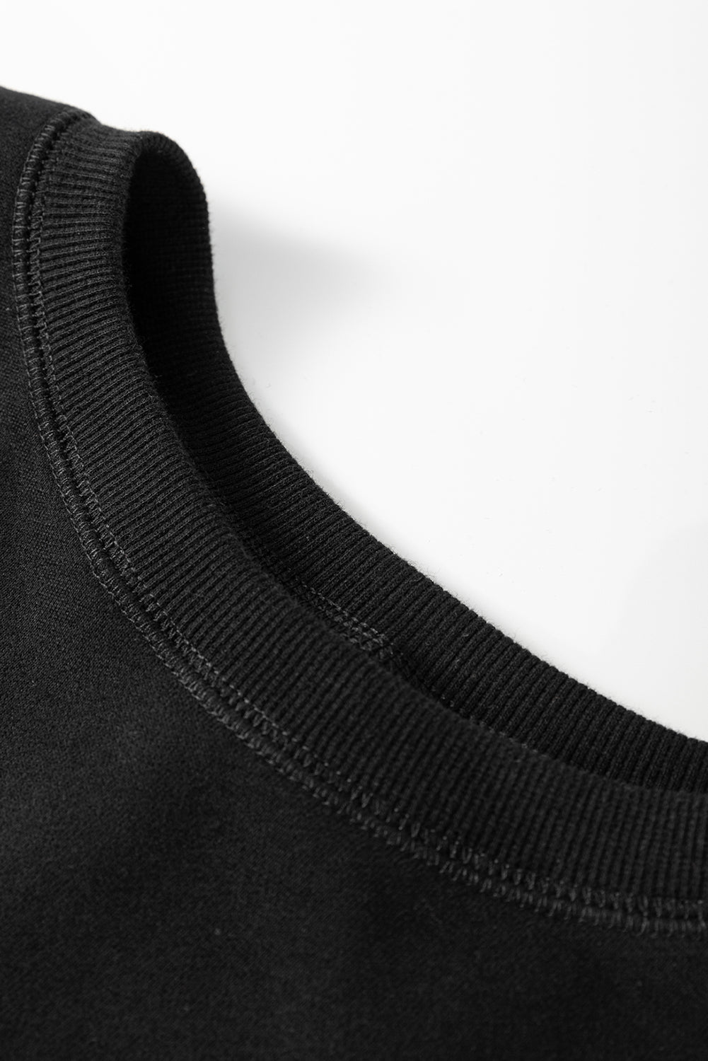 Black Solid Color High Low Pullover and Skinny Pants Set - Snoopy's Closet