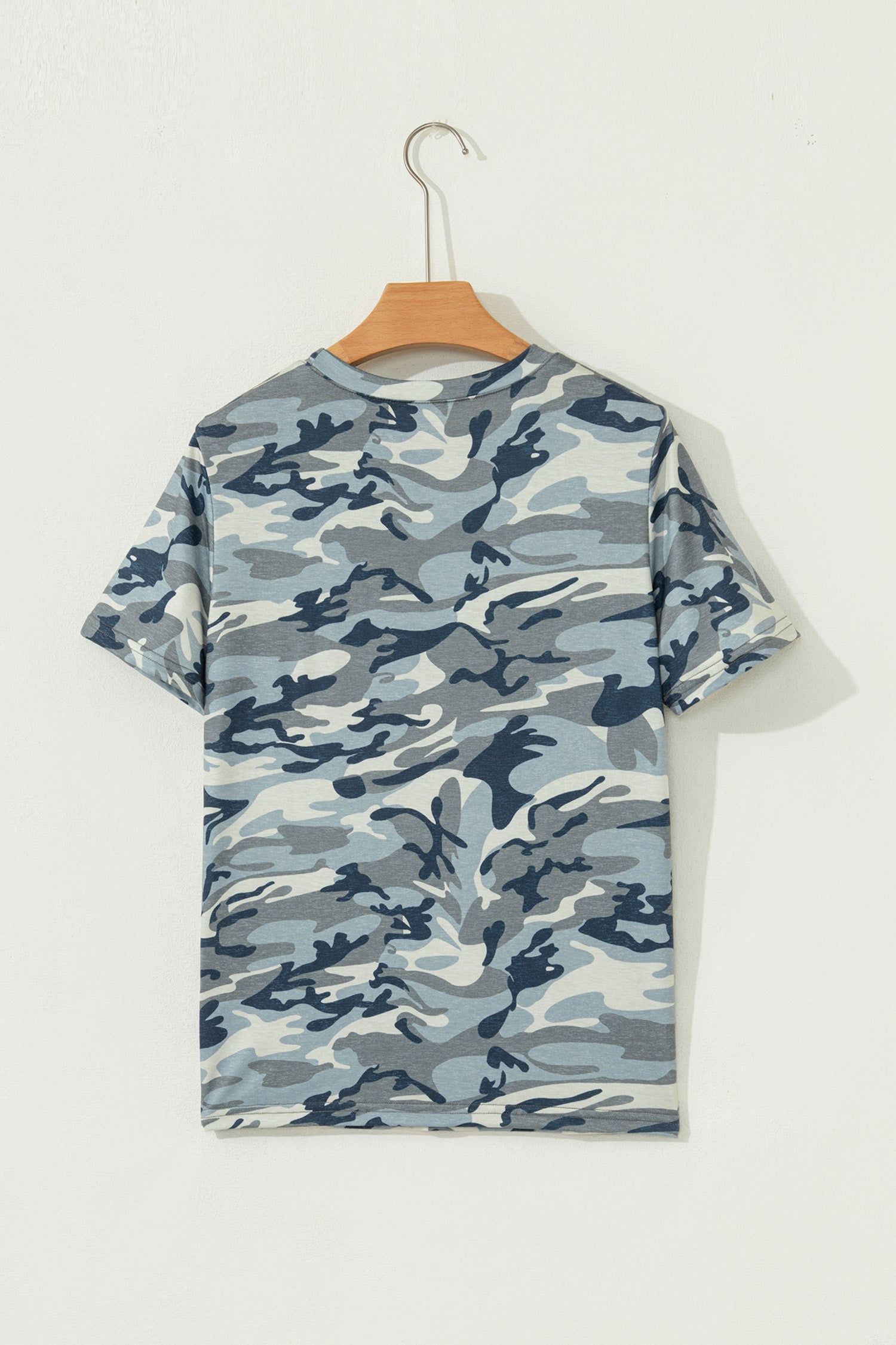Green Camouflage KENTUCKY Crew Neck Summer Top - Snoopy's Closet