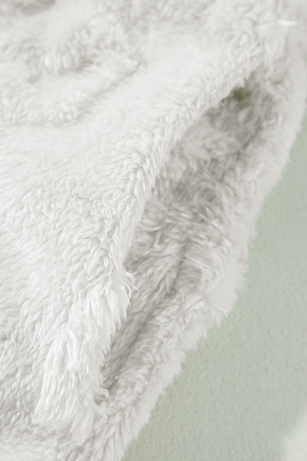Light Grey Textured Leopard Fleece Loose Two Piece Lounge Set - Snoopy's Closet
