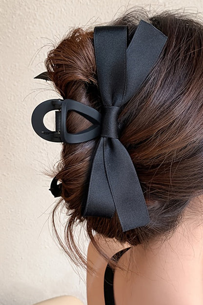 Black Bow Decor Large Hair Claw Clip - Snoopy's Closet
