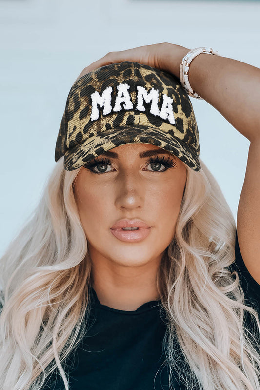Leopard MAMA Embroidered Leopard Baseball Cap - Snoopy's Closet