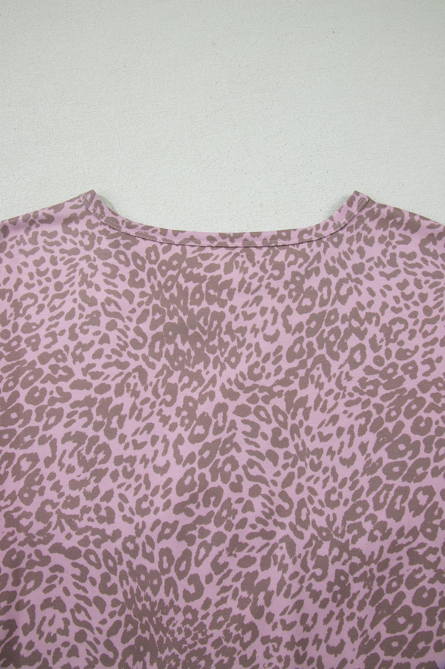 Khaki Leopard Retro Studded Star Patch Loose Tee - Snoopy's Closet