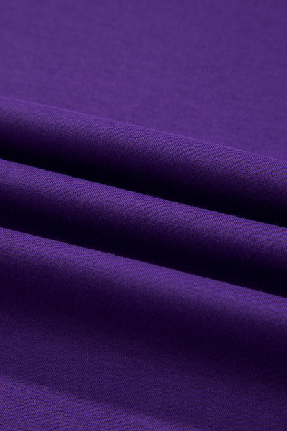 Tillandsia Purple Reversible Contrast-Stitched T-Shirt
