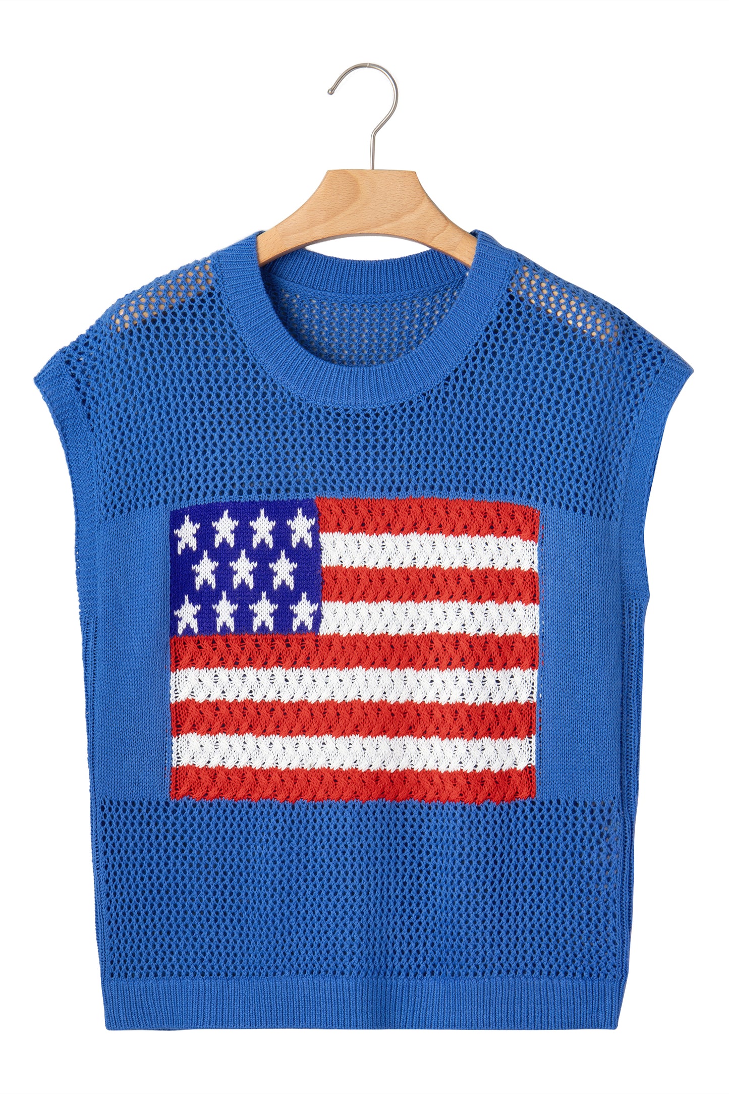 Fiery Red Flag Graphic Short Sleeve Sweater Top - Snoopy's Closet