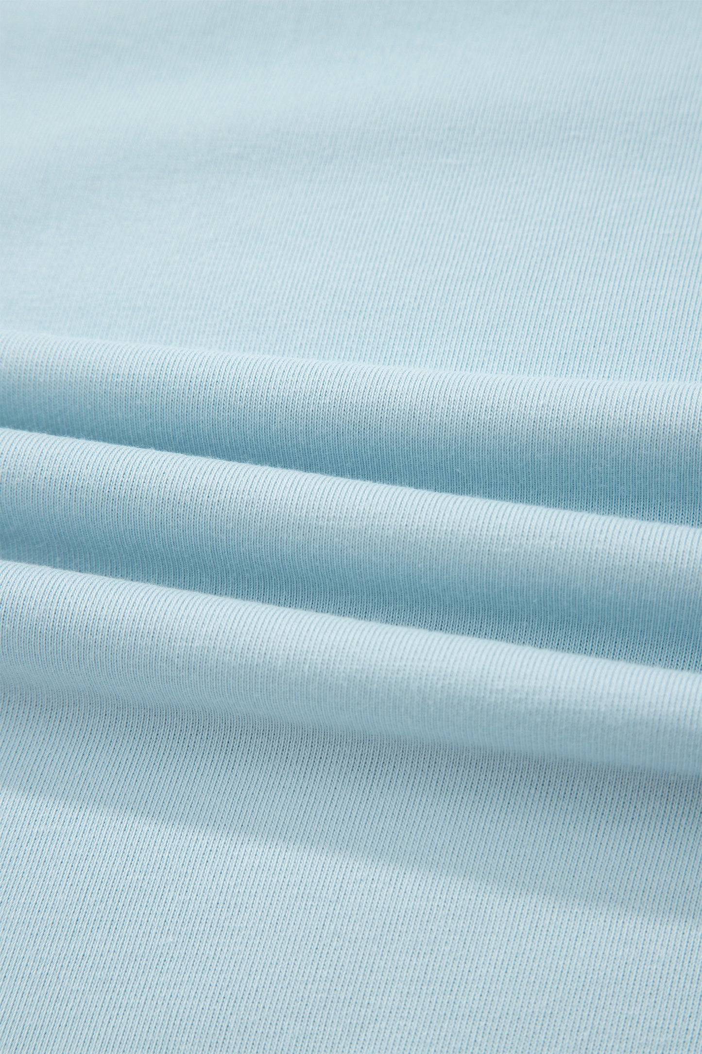 Mist Blue Contrast Trim Round Neck Pocketed Boxy Tank Top Wide Leg Pant Set - Snoopy's Closet