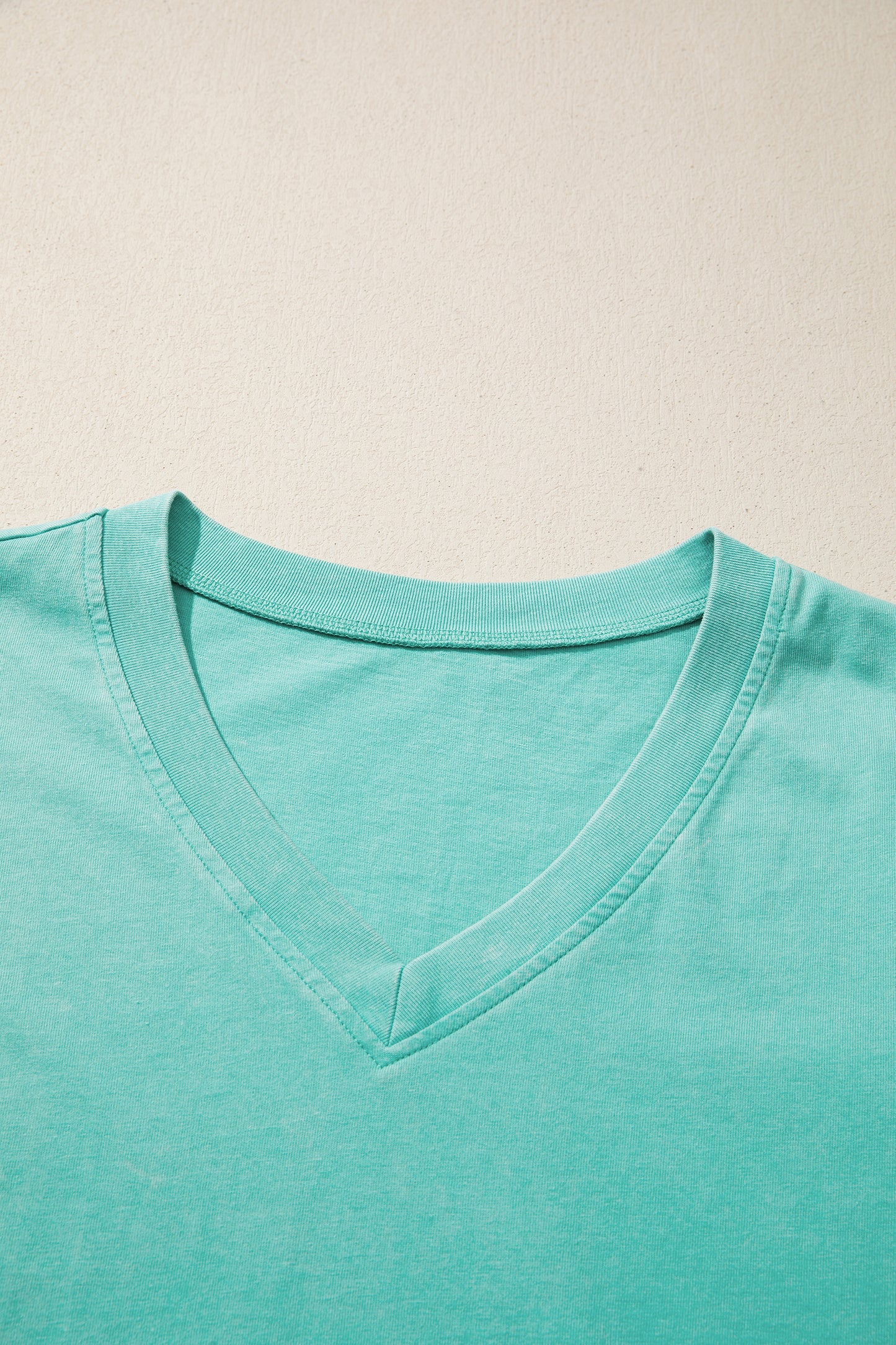 Mint Green Mineral Wash V Neck Tee Matching Skort Set - Snoopy's Closet