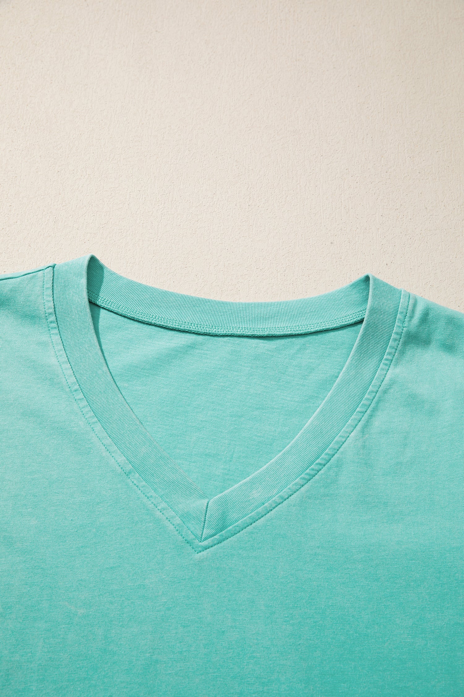 Mint Green Mineral Wash V Neck Tee Matching Skort Set - Snoopy's Closet