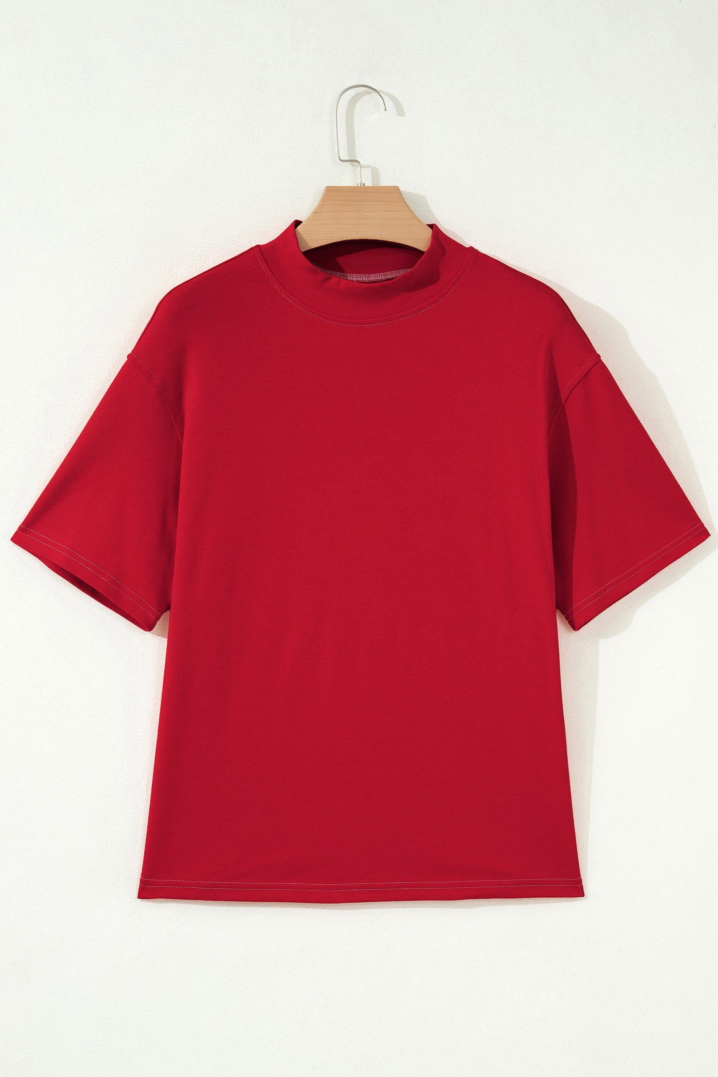 Camiseta Roja de Carreras Reversible con Costuras en Contraste