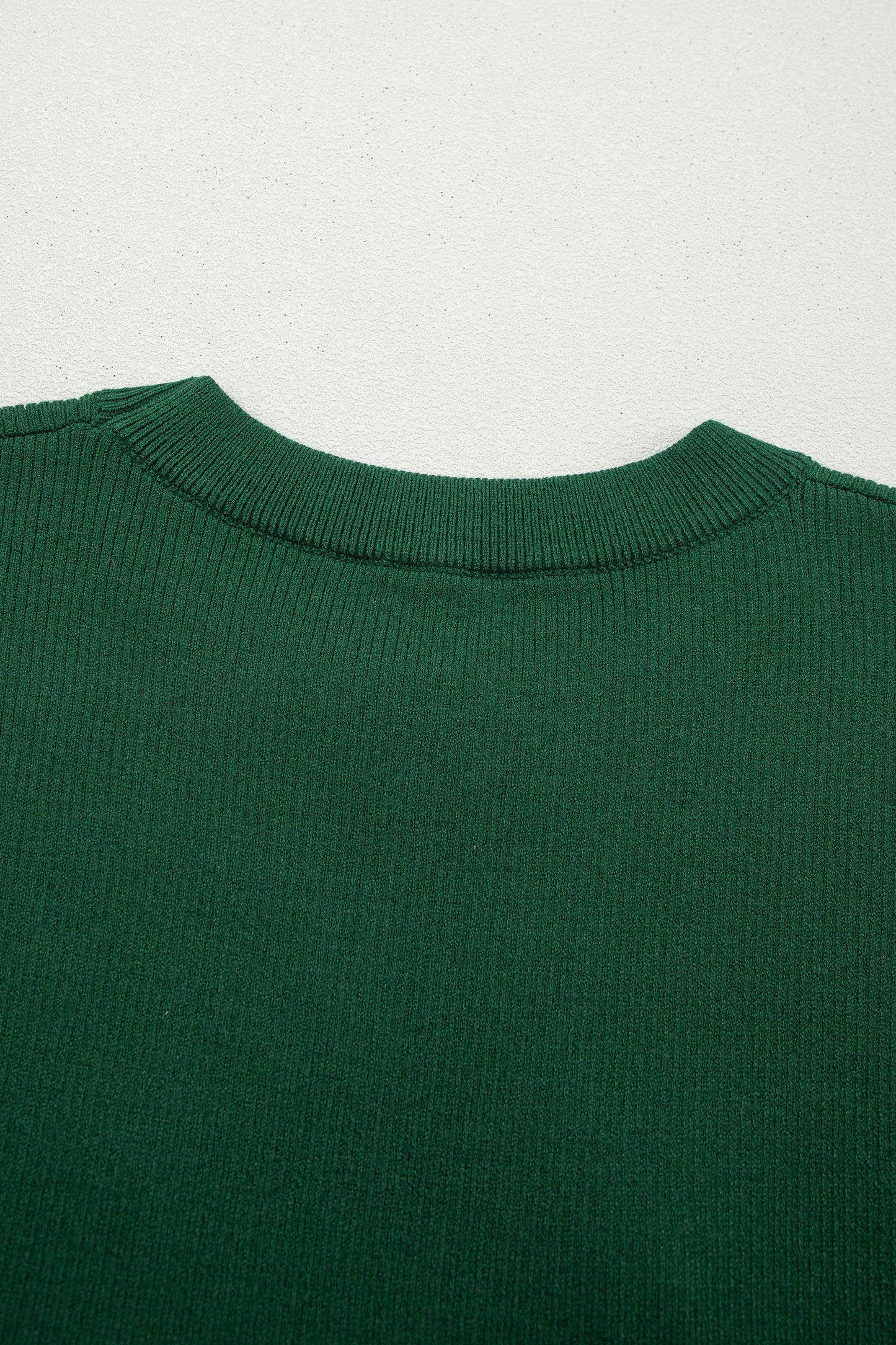 Blackish Green Horseshoe Graphic Western Short Sleeve Sweater - Snoopy's Closet