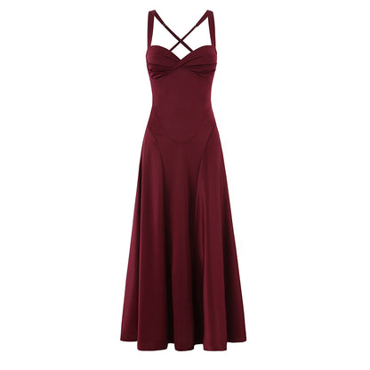 Backless slim fit camisole dress