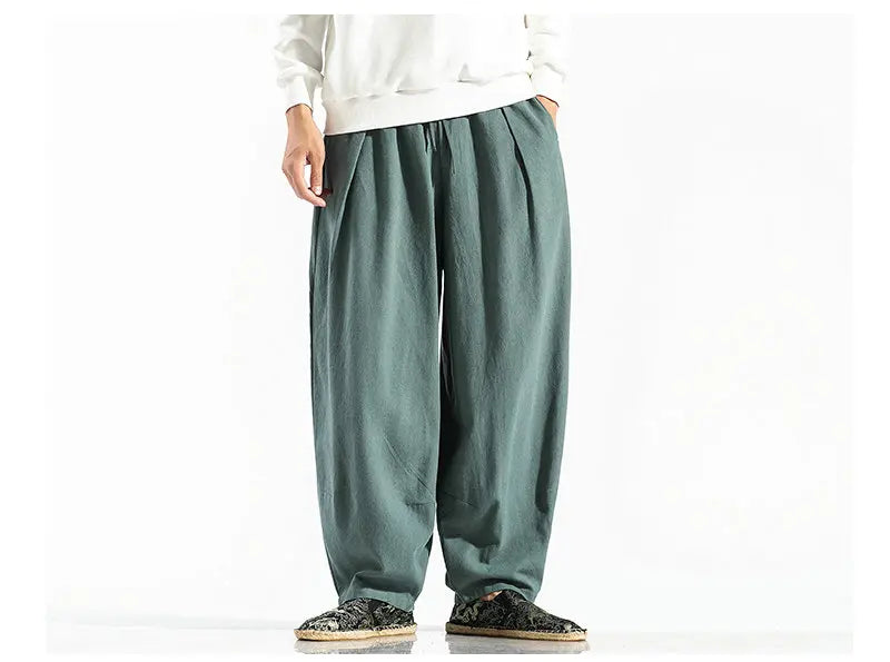 Men's Harem Pants Harajuku Wide-leg Sweatpants Male Cotton Loose Trousers Streetwear Men Woman Casual Pants Korean Fashion