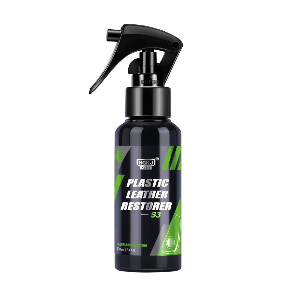 HGKJ S3 Renovador Líquido de Plástico y Cuero para Partes Interiores de Automóviles Restaurador Refrescante Limpiador en Espuma Pasta Restauradora para Coche