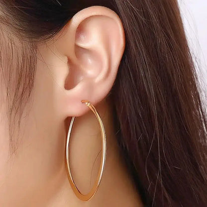 Showfay Color Dorado Simple Elegante Acero Inoxidable Aretes de Botón Set para Mujeres Niñas Uso Diario Fiesta Festival Joyería Casual Regalo