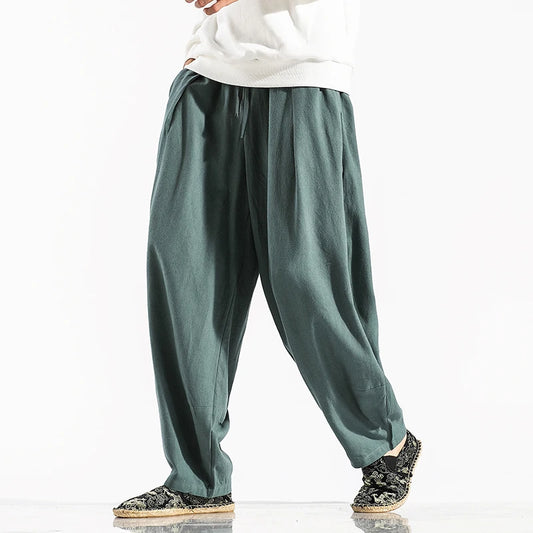 Men's Harem Pants Harajuku Wide-leg Sweatpants Male Cotton Loose Trousers Streetwear Men Woman Casual Pants Korean Fashion