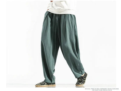 Men's Harem Pants Harajuku Wide-leg Sweatpants Male Cotton Loose Trousers Streetwear Men Woman Casual Pants Korean Fashion