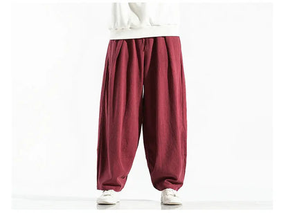 Men's Harem Pants Harajuku Wide-leg Sweatpants Male Cotton Loose Trousers Streetwear Men Woman Casual Pants Korean Fashion