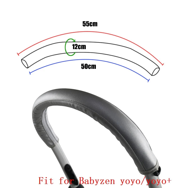 Funda protectora de poliuretano para reposabrazos de cochecito, compatible con Babyzen Yoyo 2 /yoyo +/yoyo, funda protectora para barra delantera de cochecito, accesorios