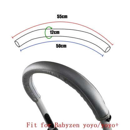 Funda protectora de poliuretano para reposabrazos de cochecito, compatible con Babyzen Yoyo 2 /yoyo +/yoyo, funda protectora para barra delantera de cochecito, accesorios