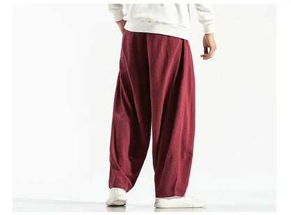 Men's Harem Pants Harajuku Wide-leg Sweatpants Male Cotton Loose Trousers Streetwear Men Woman Casual Pants Korean Fashion