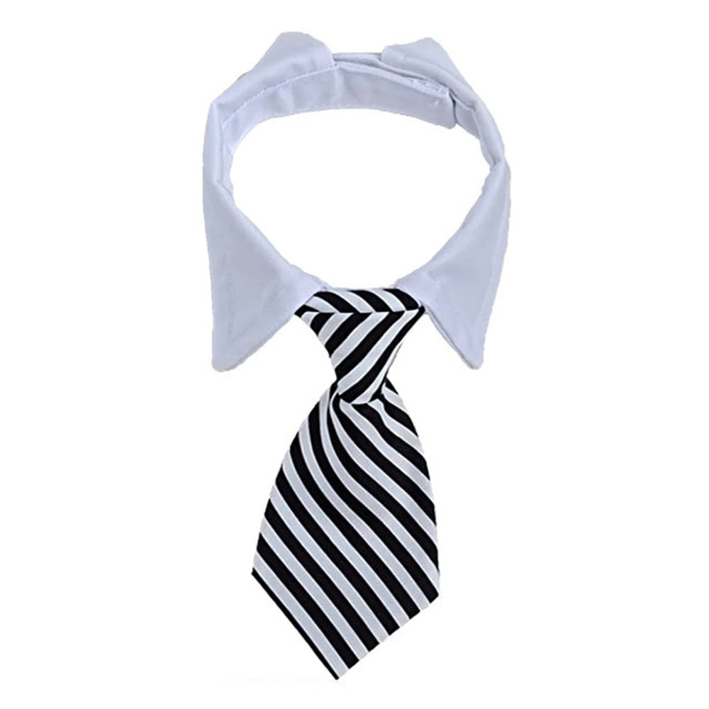 Pet Dog Cat Formal Necktie Tuxedo Bow Tie Black and Red Collar for Dog Cat Pet Accessories Suit for small medium dogs and cats