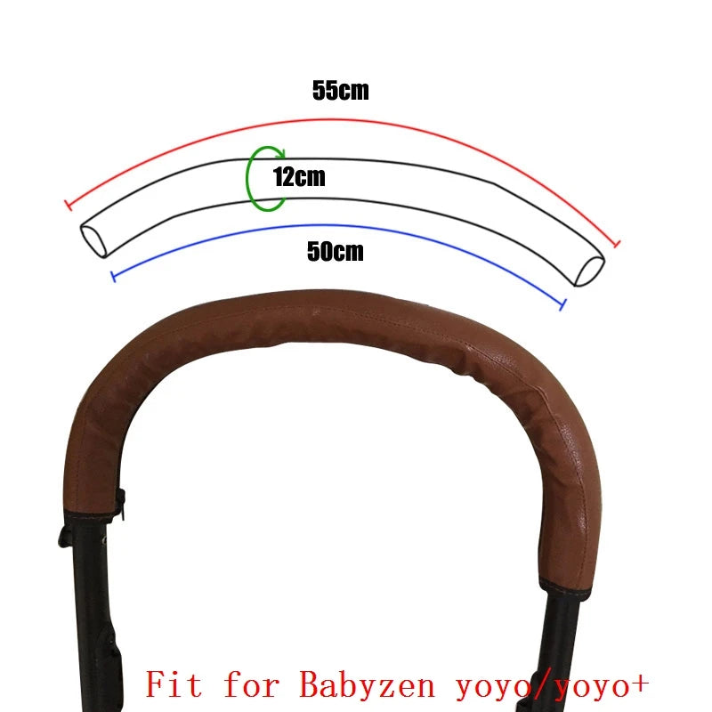 Funda protectora de poliuretano para reposabrazos de cochecito, compatible con Babyzen Yoyo 2 /yoyo +/yoyo, funda protectora para barra delantera de cochecito, accesorios