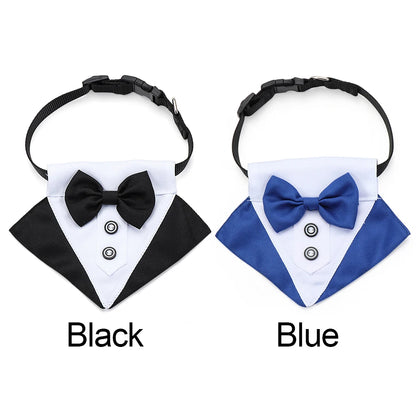 Pet Dog Cat Formal Necktie Tuxedo Bow Tie Black and Red Collar for Dog Cat Pet Accessories Suit for small medium dogs and cats