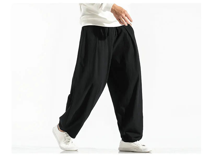 Men's Harem Pants Harajuku Wide-leg Sweatpants Male Cotton Loose Trousers Streetwear Men Woman Casual Pants Korean Fashion