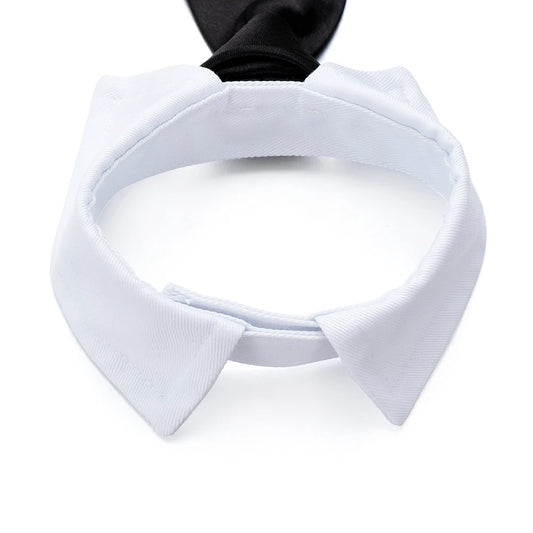 Pet Dog Cat Formal Necktie Tuxedo Bow Tie Black and Red Collar for Dog Cat Pet Accessories Suit for small medium dogs and cats