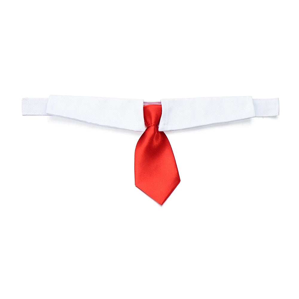 Pet Dog Cat Formal Necktie Tuxedo Bow Tie Black and Red Collar for Dog Cat Pet Accessories Suit for small medium dogs and cats