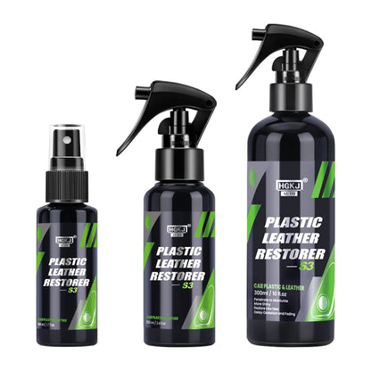 HGKJ S3 Renovador Líquido de Plástico y Cuero para Partes Interiores de Automóviles Restaurador Refrescante Limpiador en Espuma Pasta Restauradora para Coche