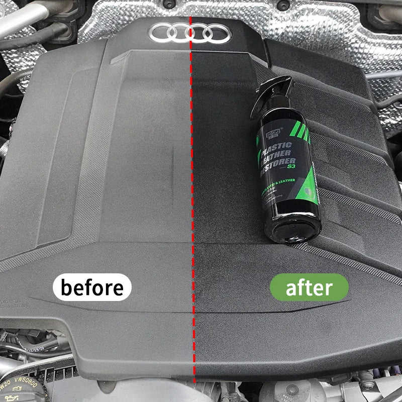 HGKJ S3 Renovador Líquido de Plástico y Cuero para Partes Interiores de Automóviles Restaurador Refrescante Limpiador en Espuma Pasta Restauradora para Coche