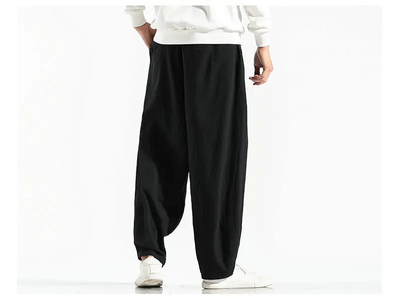 Men's Harem Pants Harajuku Wide-leg Sweatpants Male Cotton Loose Trousers Streetwear Men Woman Casual Pants Korean Fashion
