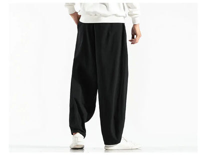 Men's Harem Pants Harajuku Wide-leg Sweatpants Male Cotton Loose Trousers Streetwear Men Woman Casual Pants Korean Fashion