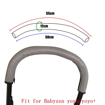 Funda protectora de poliuretano para reposabrazos de cochecito, compatible con Babyzen Yoyo 2 /yoyo +/yoyo, funda protectora para barra delantera de cochecito, accesorios
