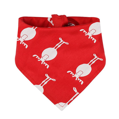 Christmas Dog Bandanas Christmas Tree and Santa Claus Dog Scarf for Boys and Girls Holiday Bandana for Cats Xmas Pet Accessories